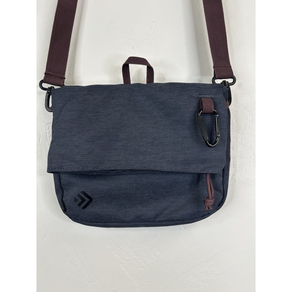 Outdoor Products Recycled Sustainable Crossbody Handbag Adjustable Strap Blue